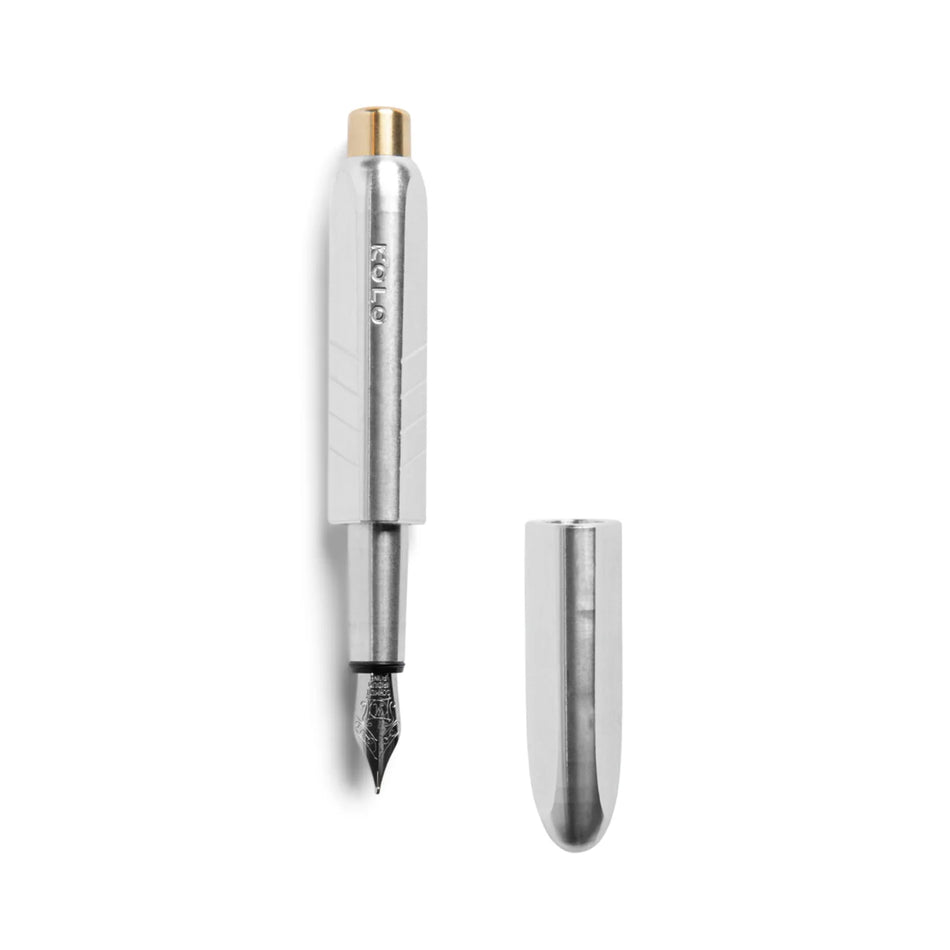 Kolo Tino Fountain Pen - Raw Aluminum