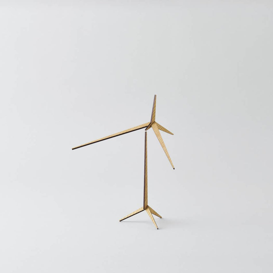 Handmade Kinetic Wood Art Decor | Place To Be | size S: Japanese Zelkova