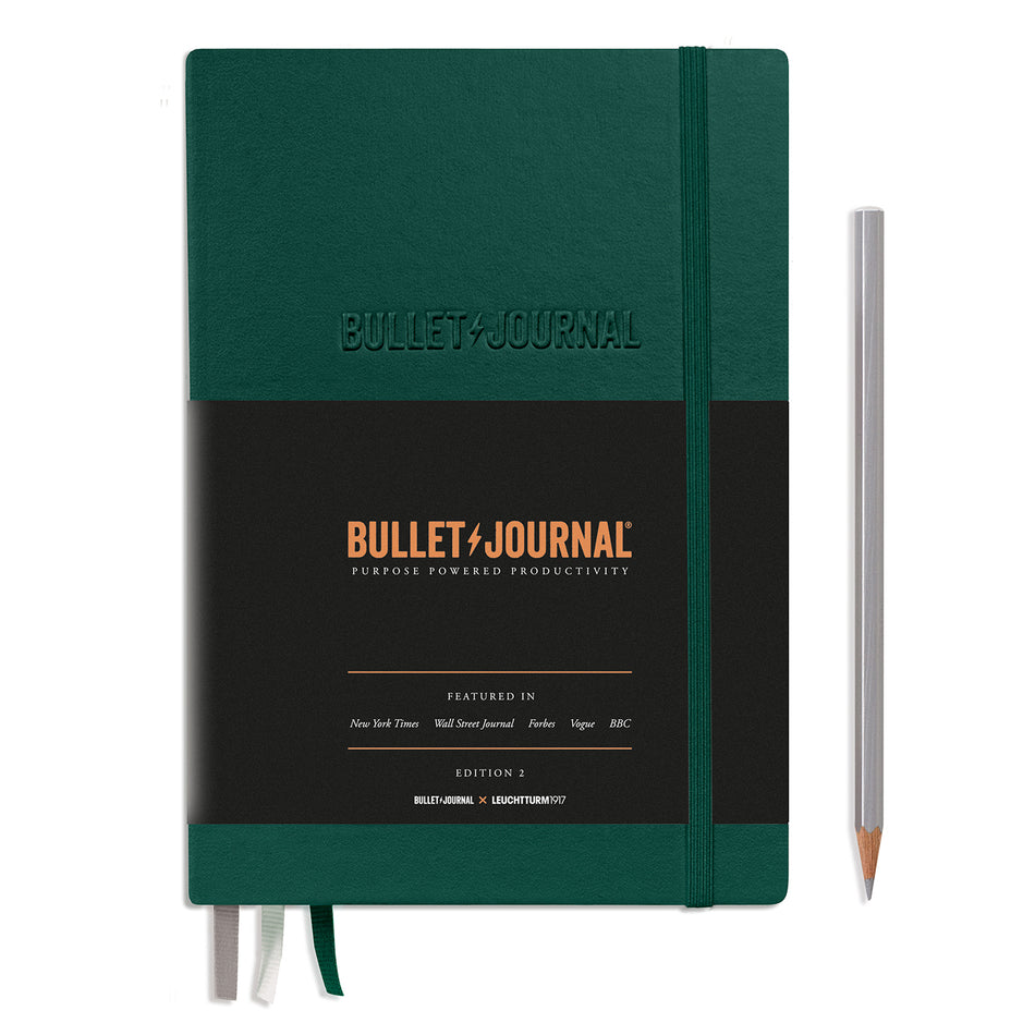 LEUCHTTURM1917 Bullet Journal Edition 2, Medium (A5), Hardcover - Green23