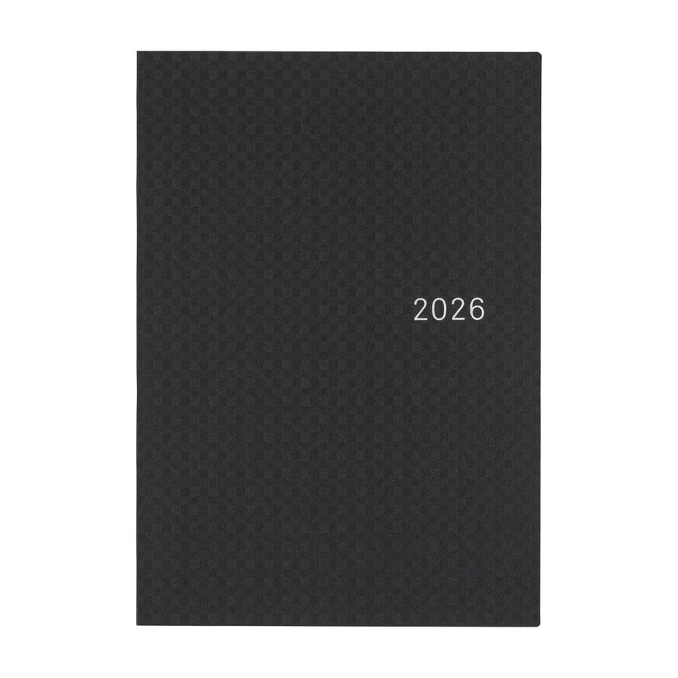 Hobonichi Techo 2026 HON A5 Paper Series: Black and Gingham
