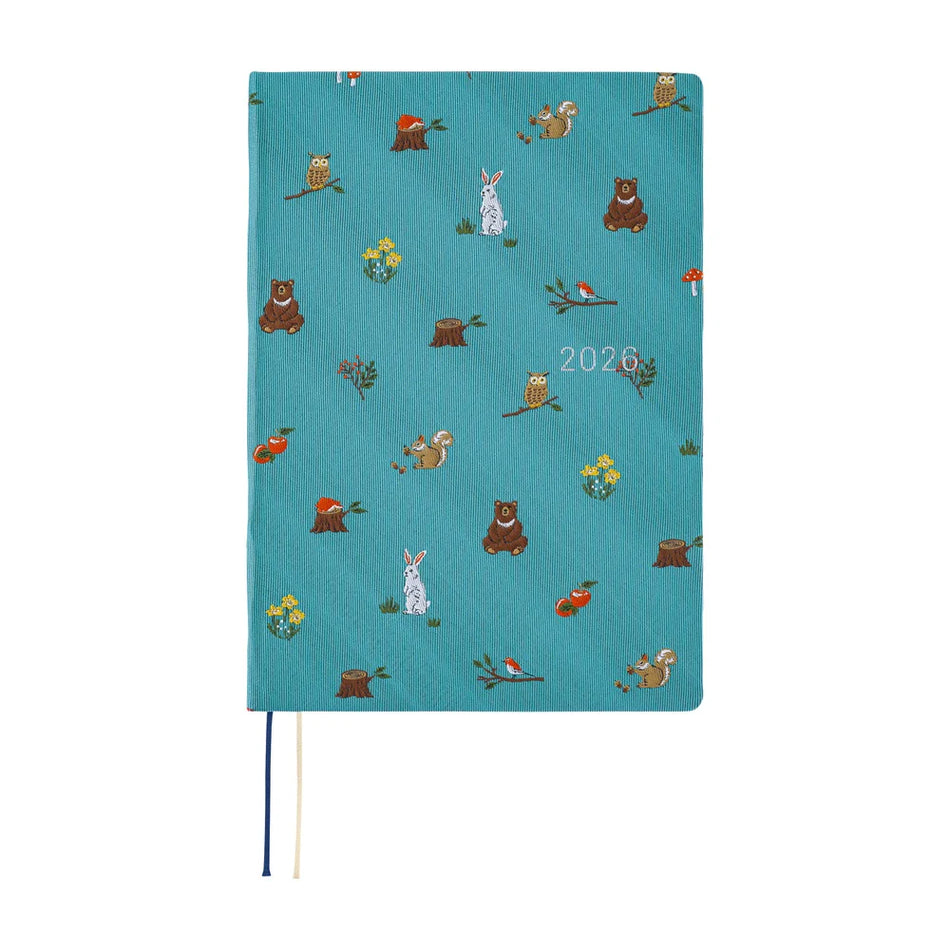 Hobonichi Techo 2026 HON A5 Bow & Tie - In the Forest