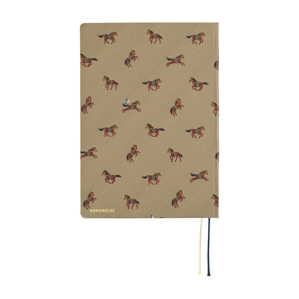 Hobonichi Techo 2026 HON A5 Bow & Tie - Galloping Horses