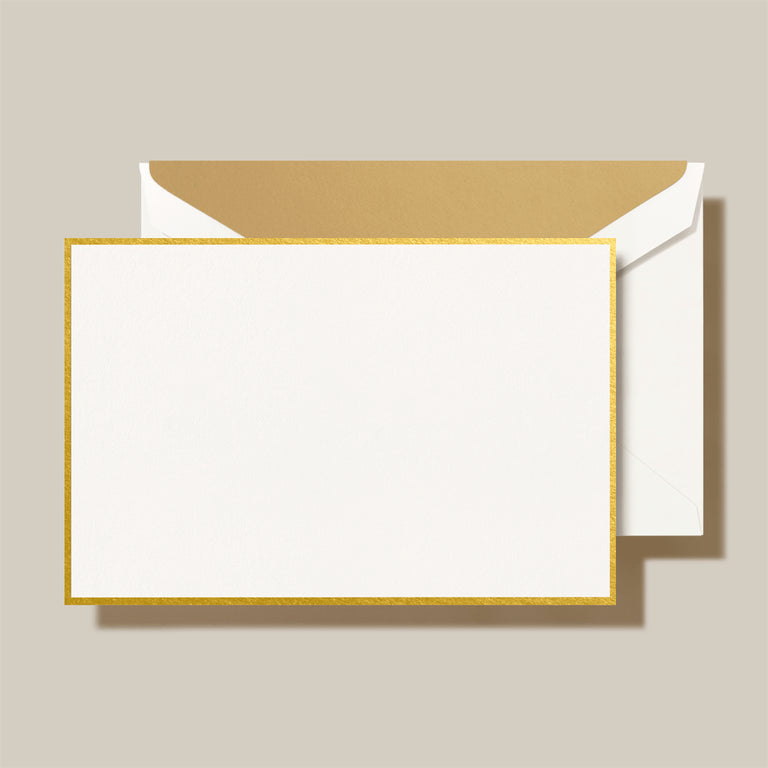 Crane Gold Bordered Card