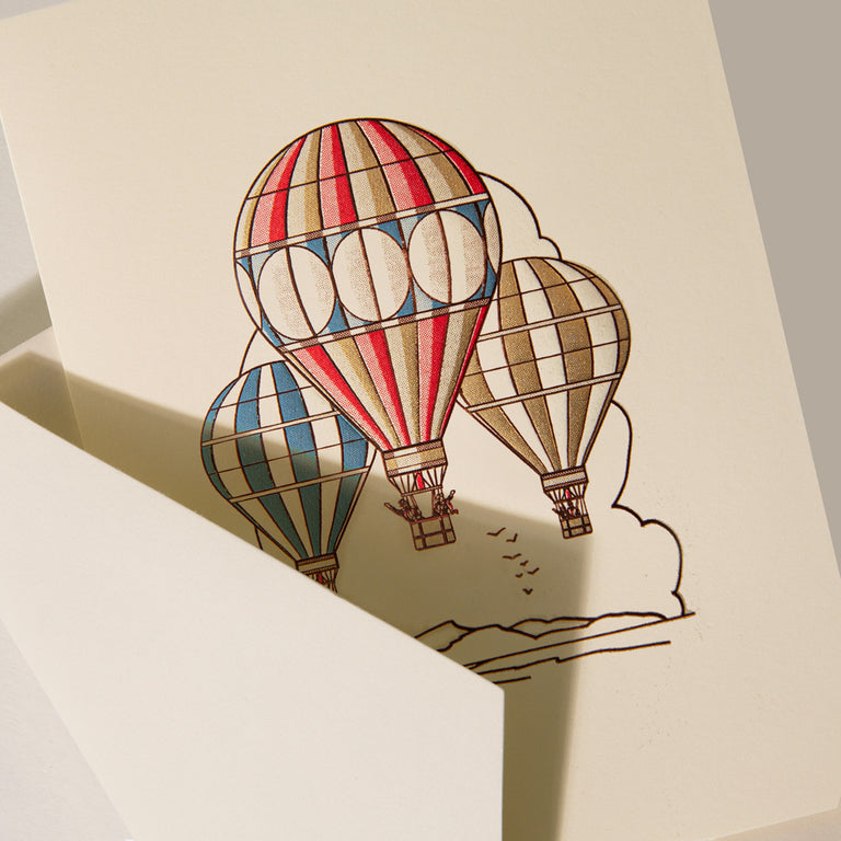 Crane Hot Air Balloons Note