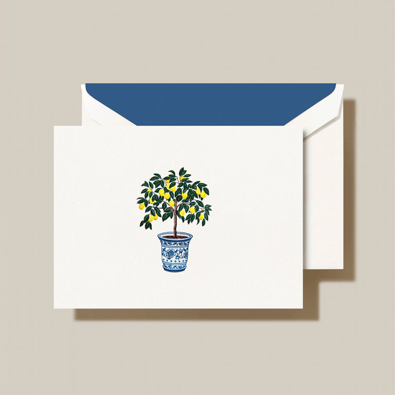 Crane Classic Notes - Potted Lemon Tree