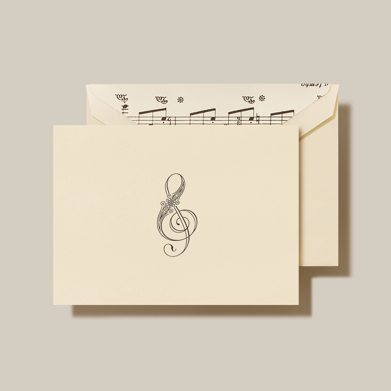 Crane Folded Notes -  Treble Clef
