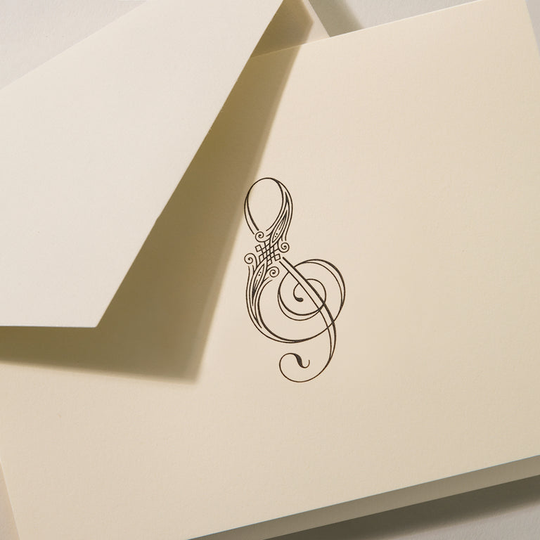 Crane Folded Notes -  Treble Clef