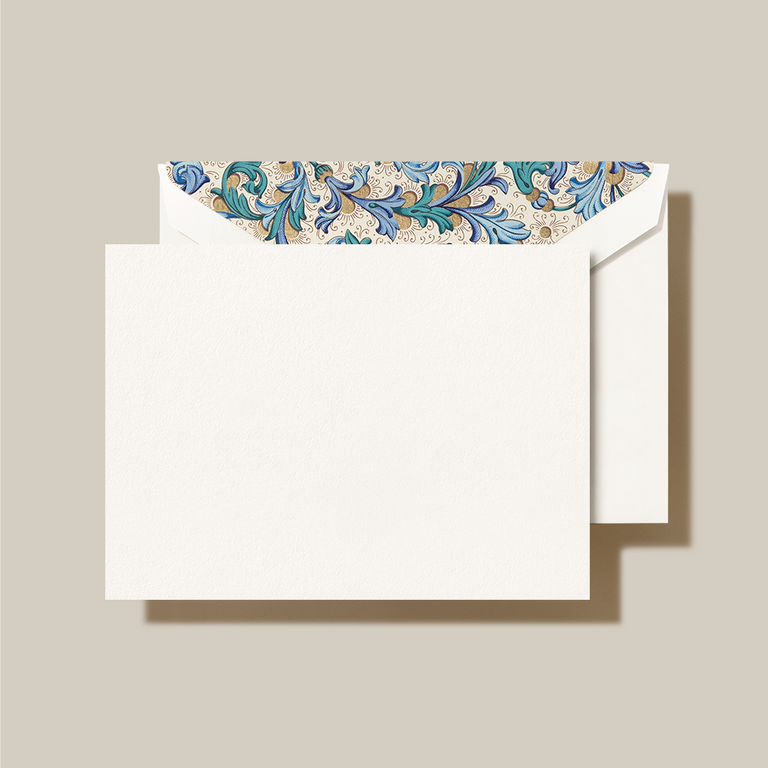 Crane Blue Florentine Note
