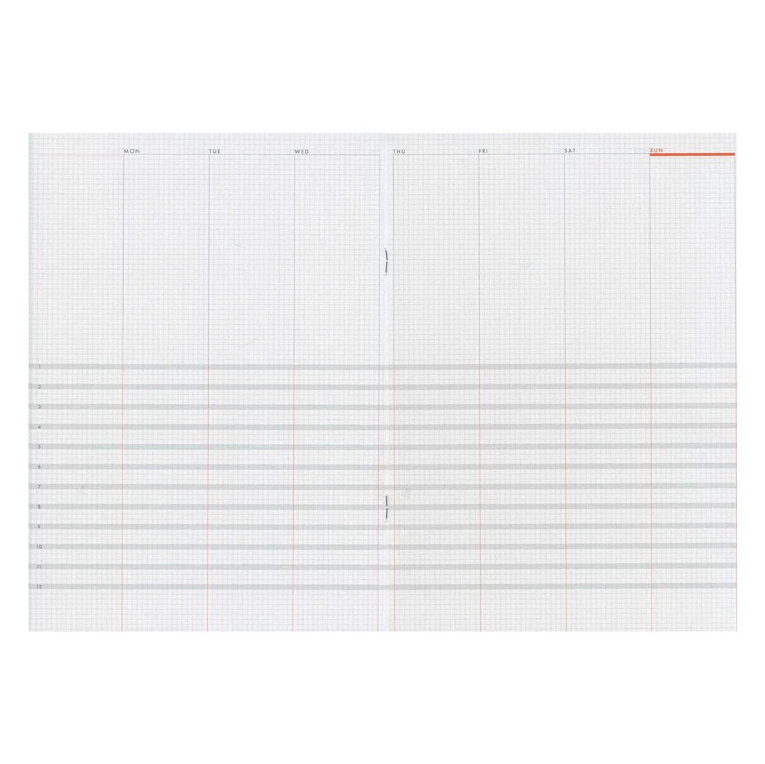 Notebook Parallel Luddite Function Notebook A5 - Parallel Planner – Flax Pen to Paper