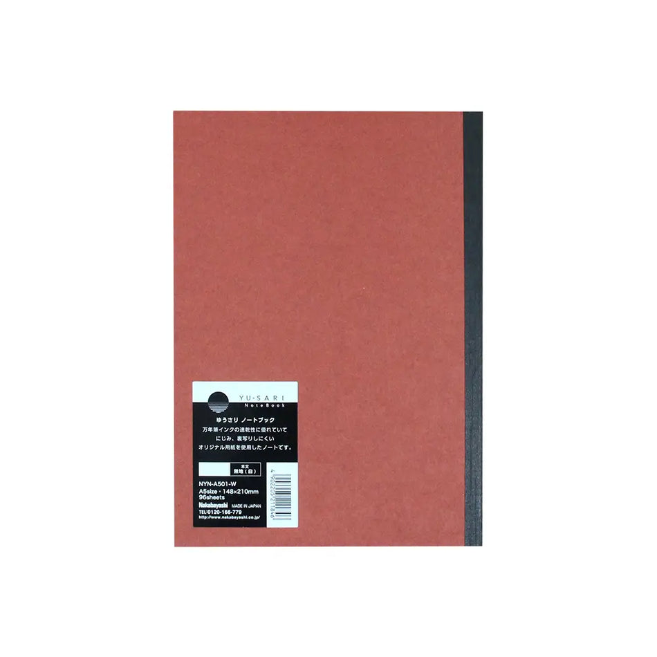 Nakabayashi YU-SARI Notebook - A5 Plain (Orange)