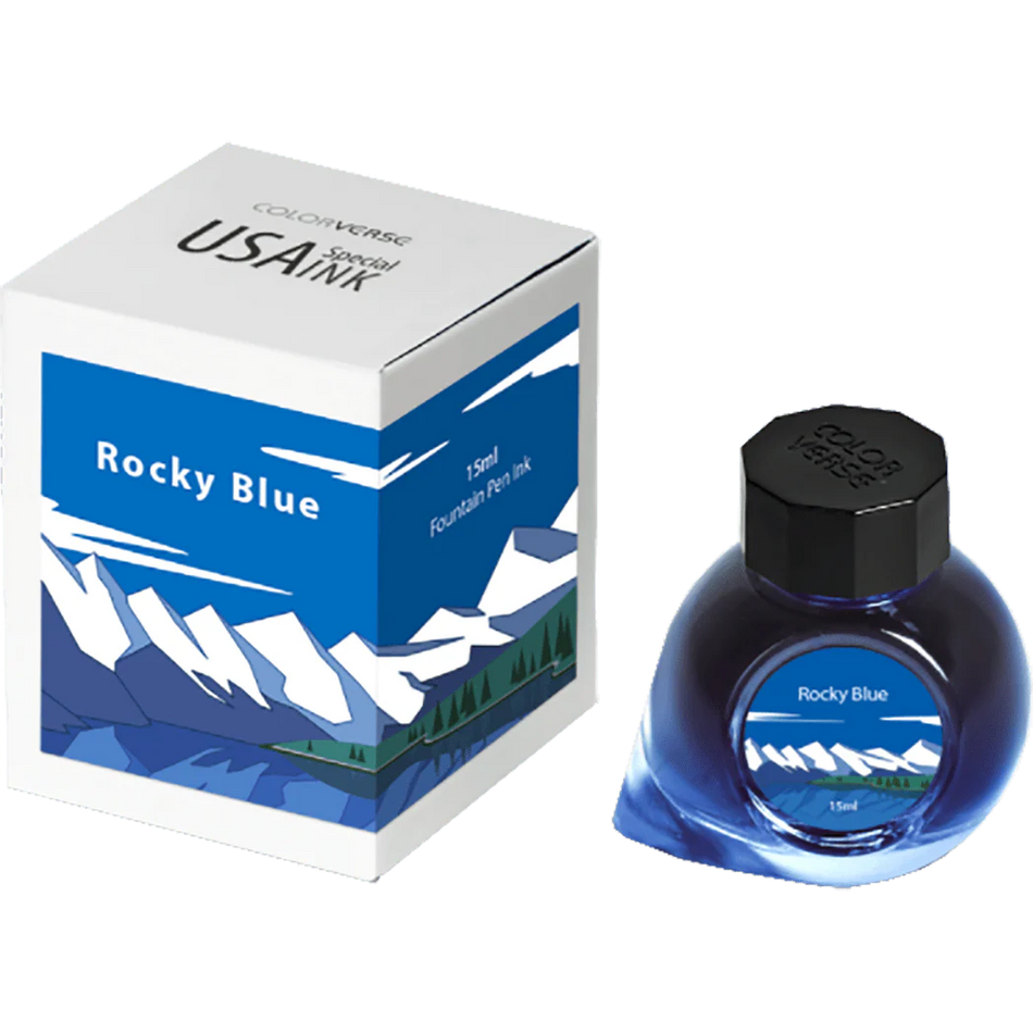 Colorverse USA 15ml Bottled Ink - Rocky Blue (Colorado)