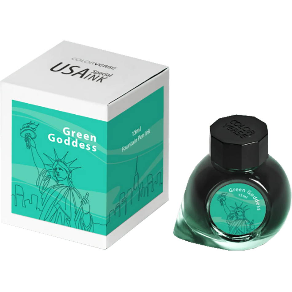Colorverse USA 15ml Bottled Ink - Green Goddess (New York)
