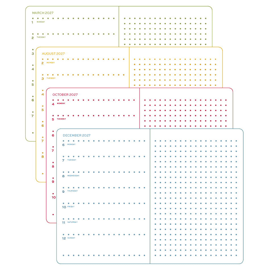 LEUCHTTURM1917 2027 Colourful Seasons Weekly Planner & Notebook - Winter