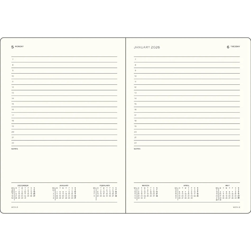 LEUCHTTURM1917 2027 A5 Daily Planner - Indigo
