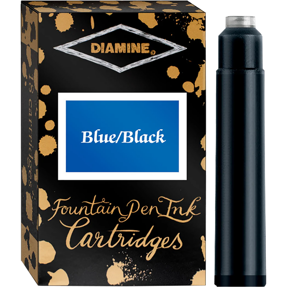 Diamine Ink Cartridges - Blue Black (18pk)