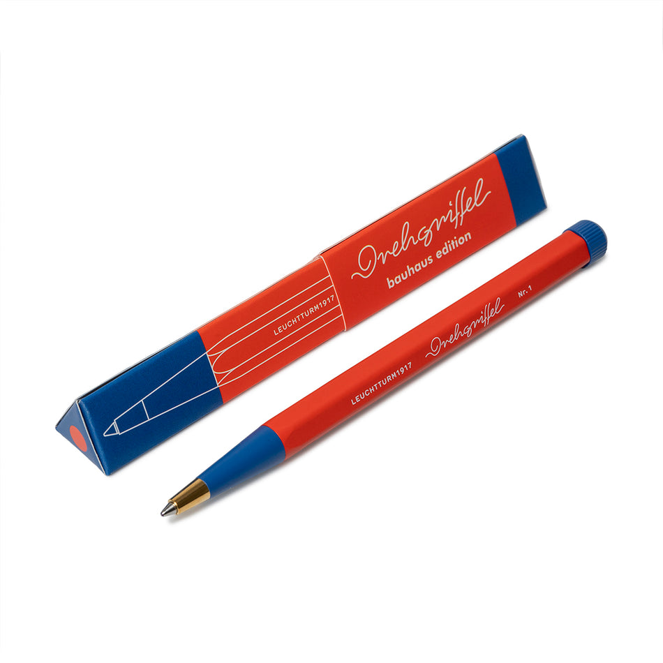 LEUCHTTURM1917 Red/Blue, Drehgriffel Nr. 1 Ballpoint Bauhaus Edition