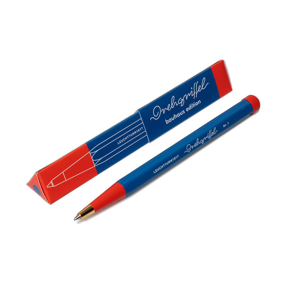 LEUCHTTURM1917 Blue/Red, Drehgriffel Nr. 1 Ballpoint Bauhaus Edition