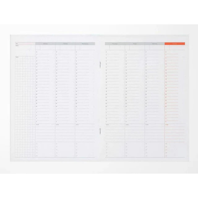 Luddite Function Notebook B5 - Weekly Planner