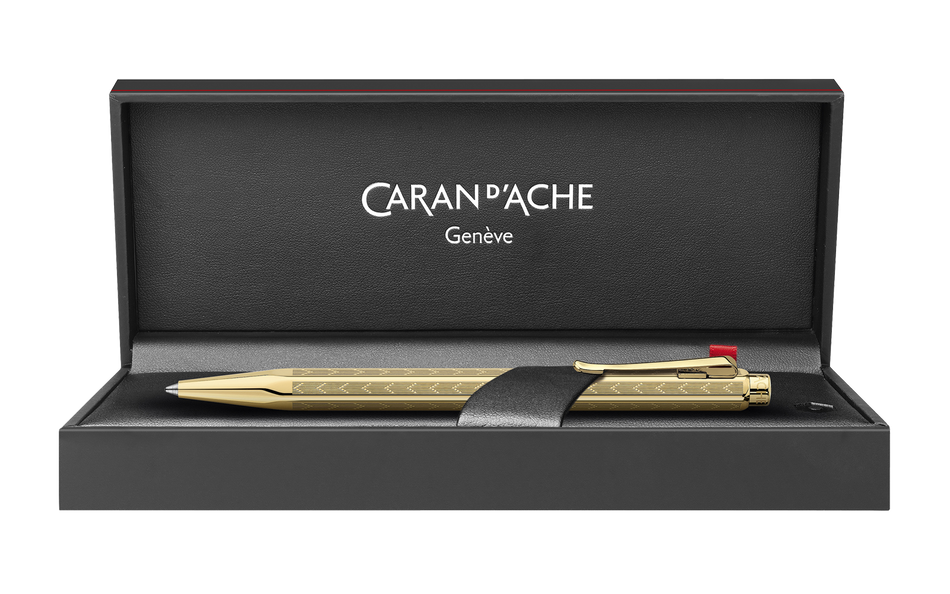 Caran d'Ache Ecridor Chevron Gold Ballpoint
