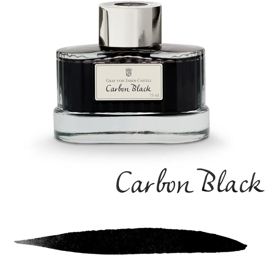 Graf Von Faber Castell Bottled Ink 75ml - Carbon Black
