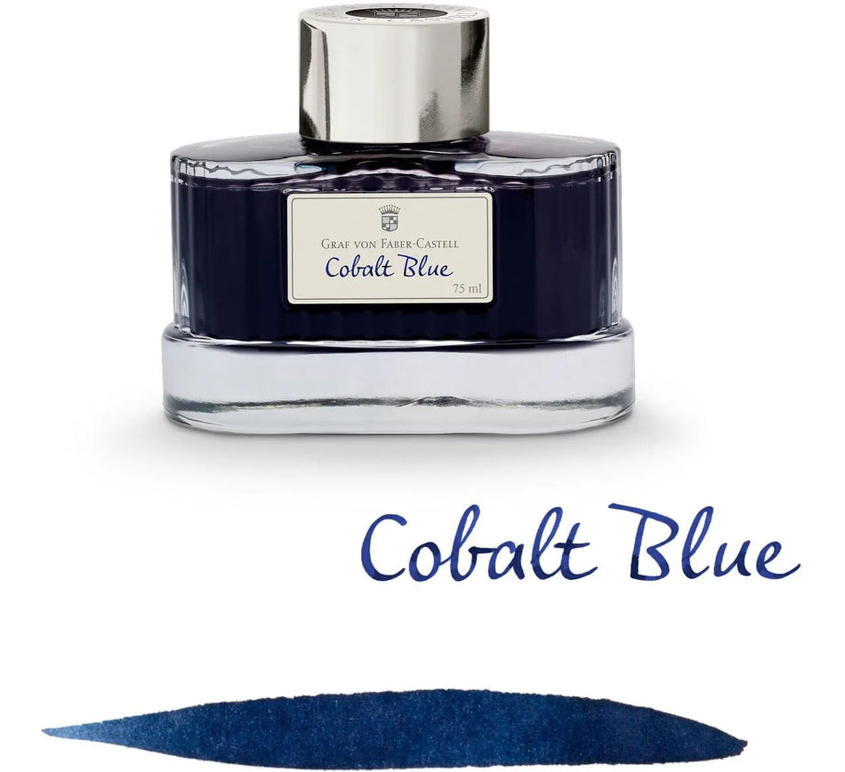 Graf Von Faber Castell Bottled Ink 75ml - Cobalt Blue