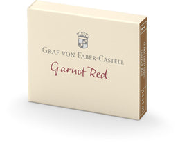Graf Von Faber Castell Ink Pen Refill Cartridges (6 Pack) - Garnet Red