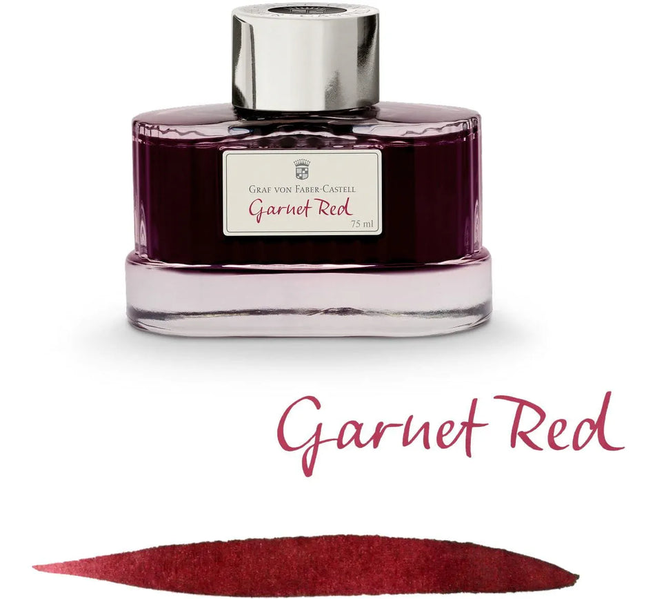 Graf Von Faber Castell Bottled Ink 75ml - Garnet Red