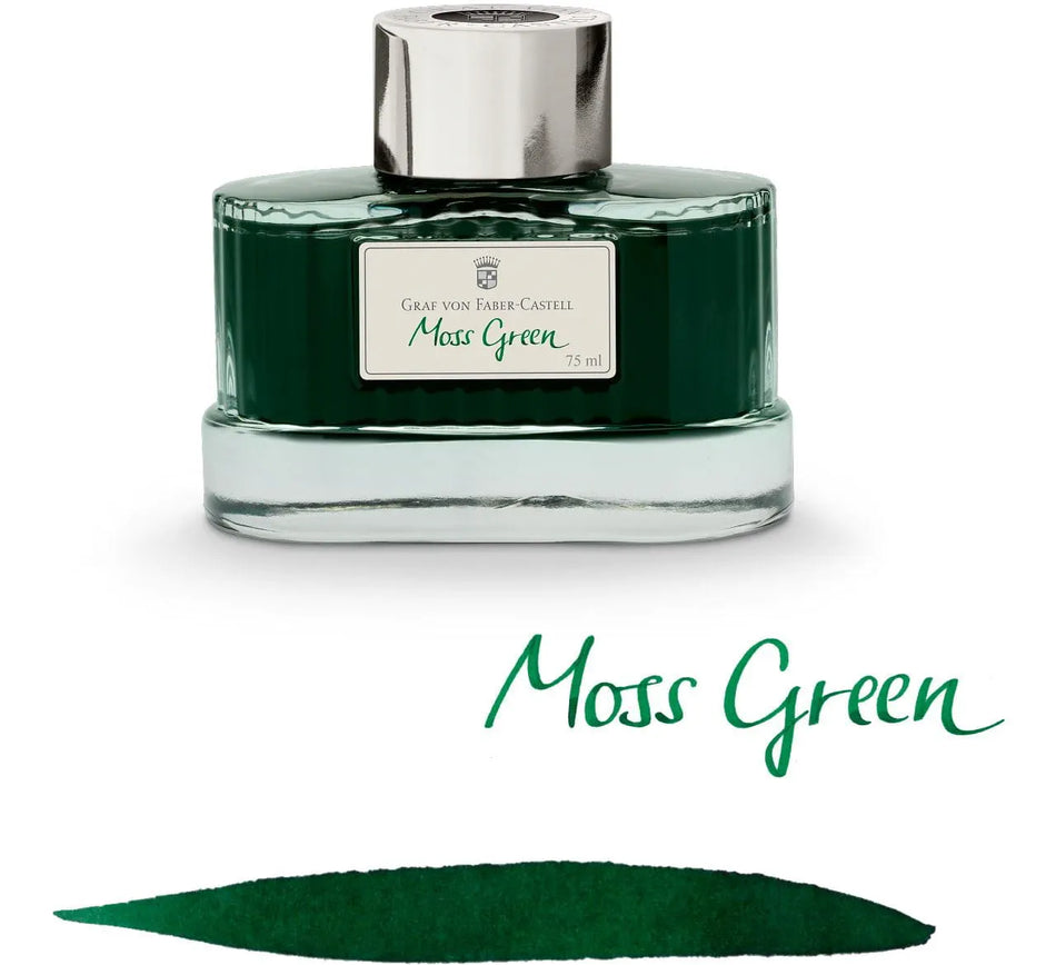 Graf Von Faber Castell Bottled Ink 75ml - Moss Green