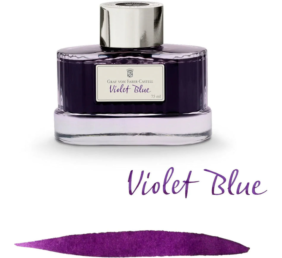 Graf Von Faber Castell Bottled Ink 75ml - Violet Blue