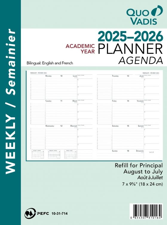 Quo Vadis 2025-2026 Acedemic Refill - Principal