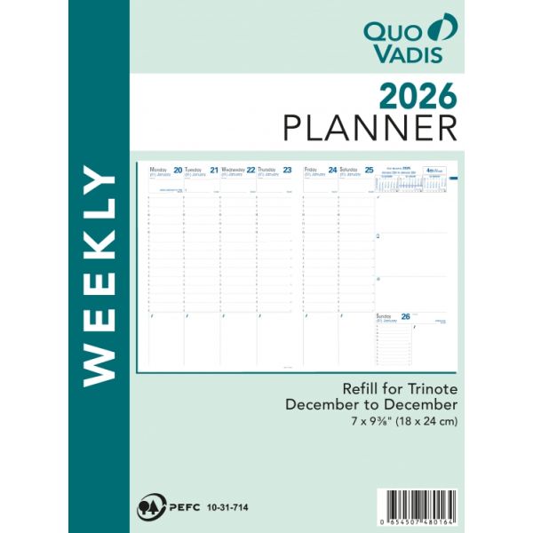 Quo Vadis 2026 Trinote Refill