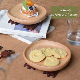 Senser Woodcraft Round Bigfoot Storage Tray - Beech