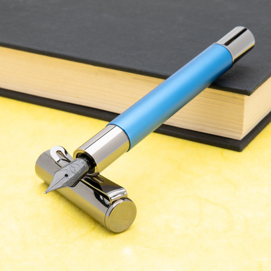 Monteverde Ritma Fountain Pen Anodized Blue - Omniflex