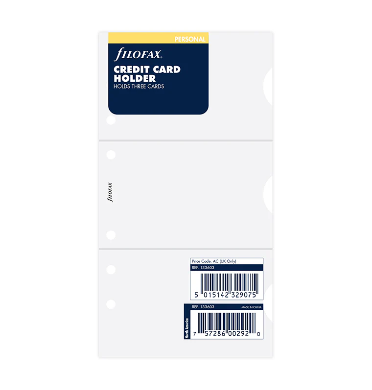 Filofax Credit Card Holder - Personal