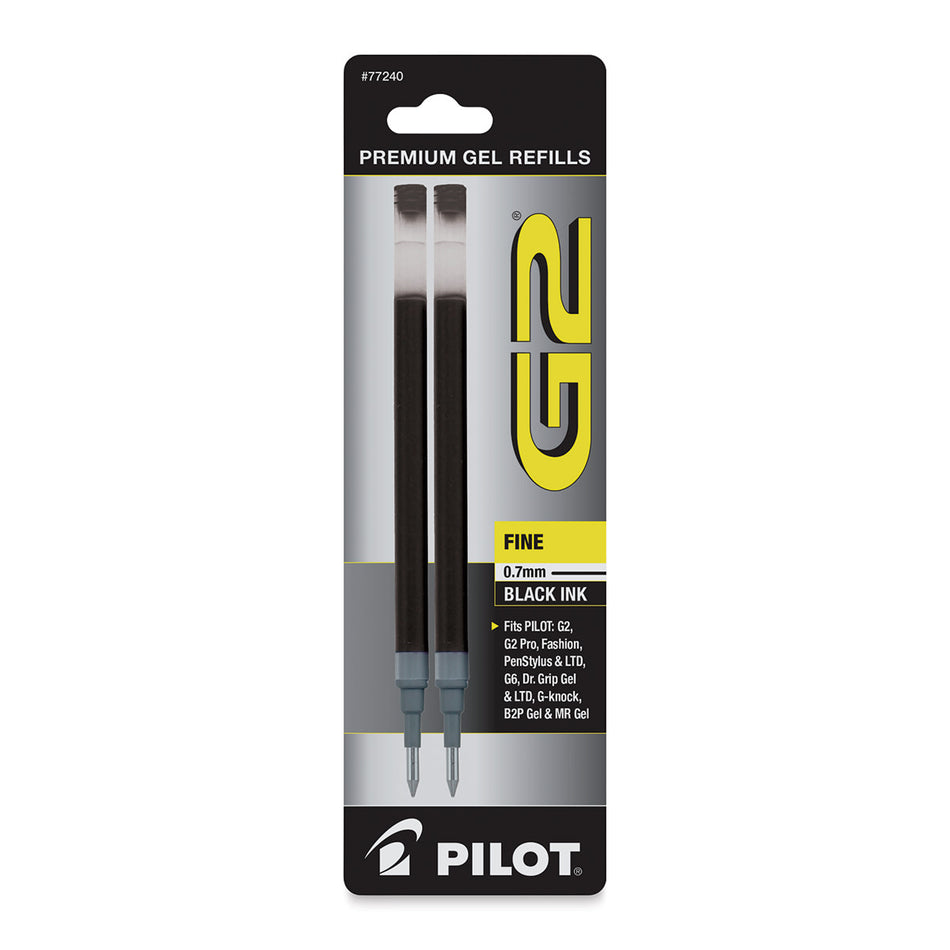 Pilot G2 Gel Refills Black - Fine (0.7mm)