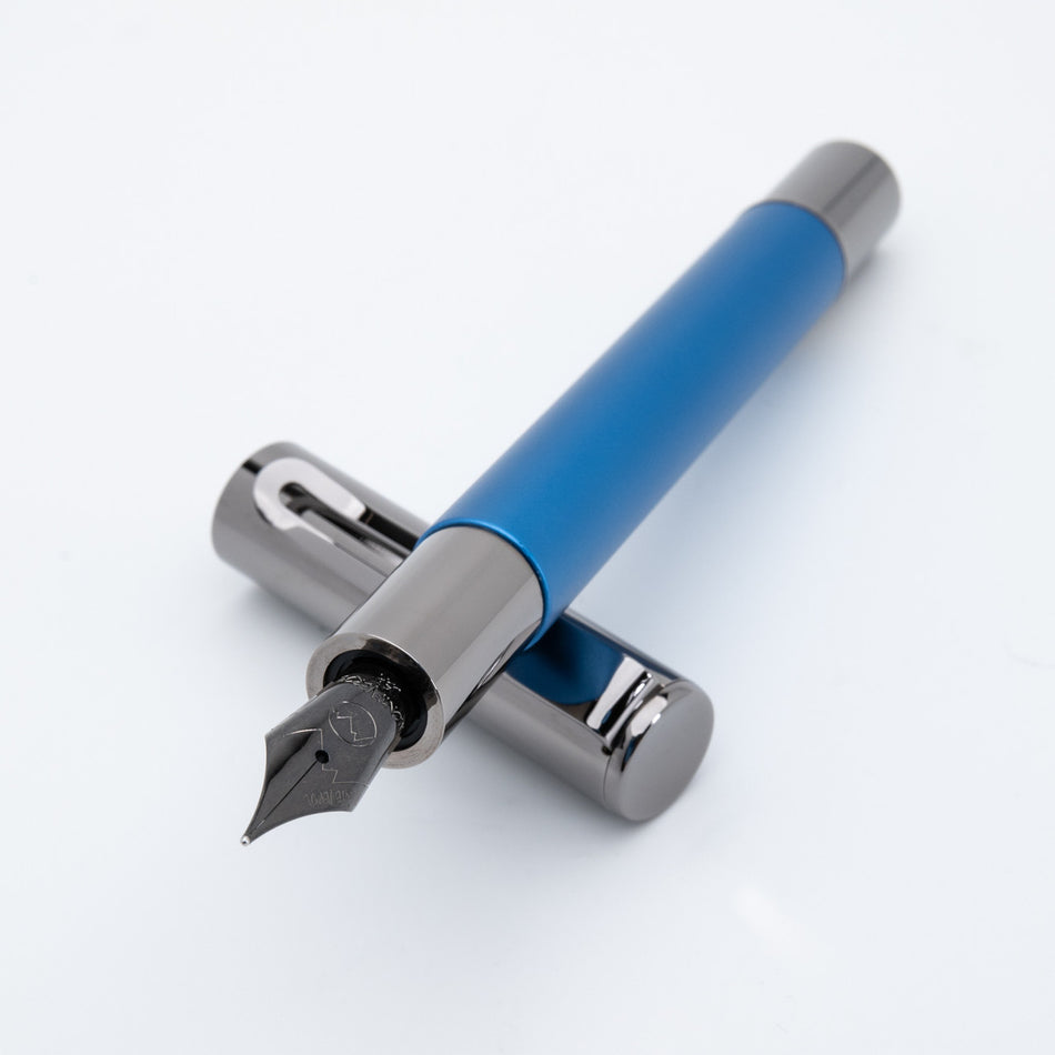 Monteverde Ritma Fountain Pen Anodized Blue - Omniflex