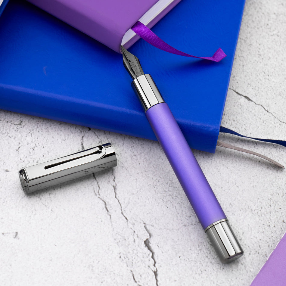 Monteverde Ritma Special Edition Midnight Orchid Fountain Pen - Omniflex