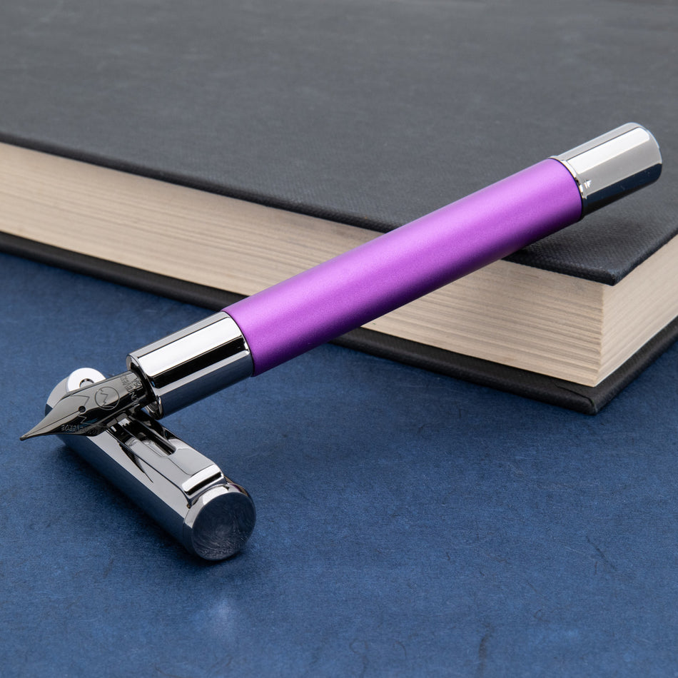 Monteverde Ritma Fountain Pen Anodized Purple - Omniflex