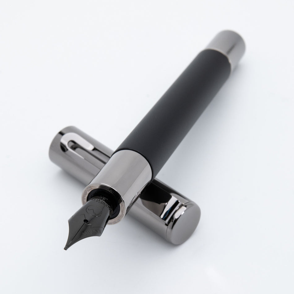 Monteverde Ritma Fountain Pen Anodized Black - Omniflex