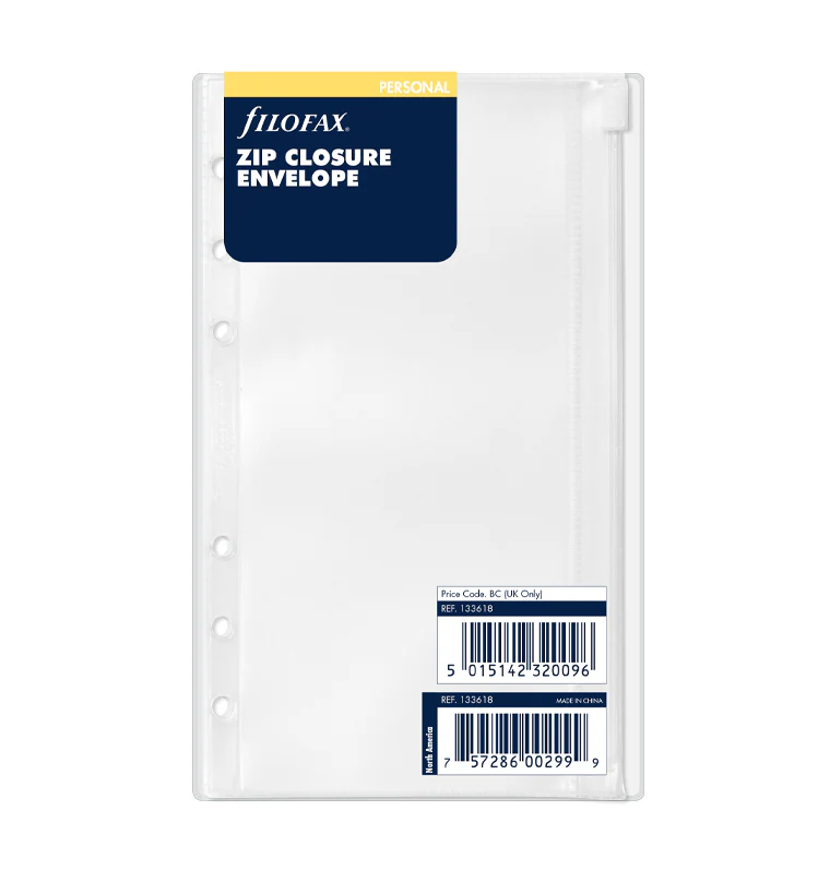 Filofax Zip Closure Envelope - Personal – Flax Pen to Paper