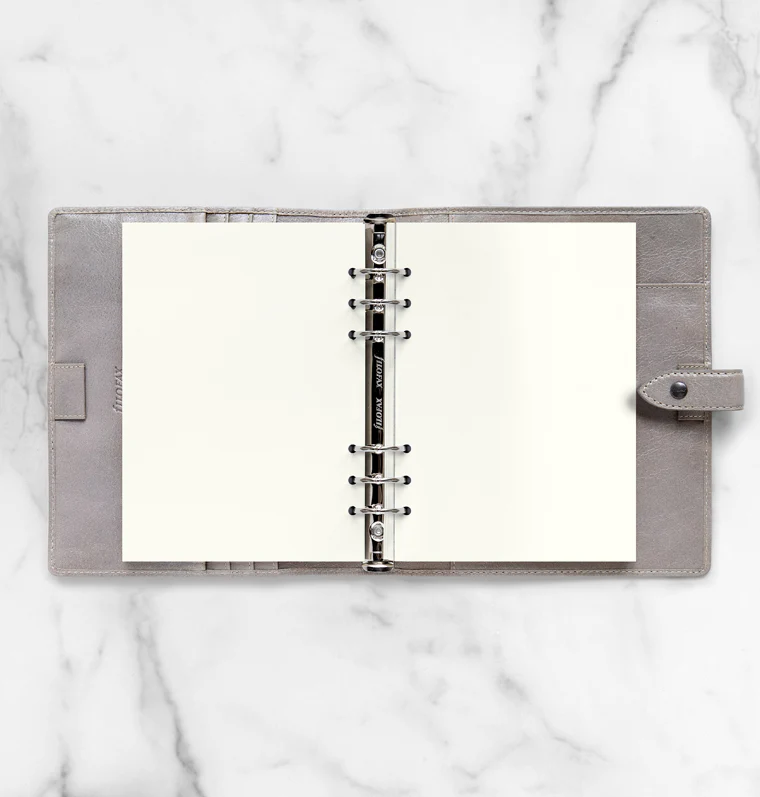 Filofax White Plain Notepaper Refill - A5