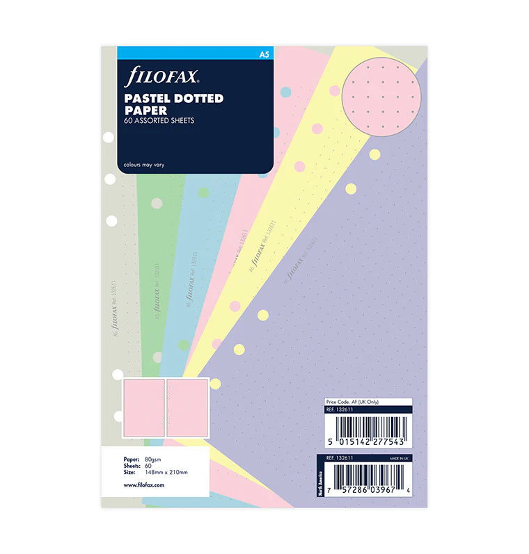 Filofax Pastel Dotted Journal Refill - A5