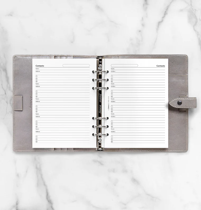 Filofax Contacts Refill - A5