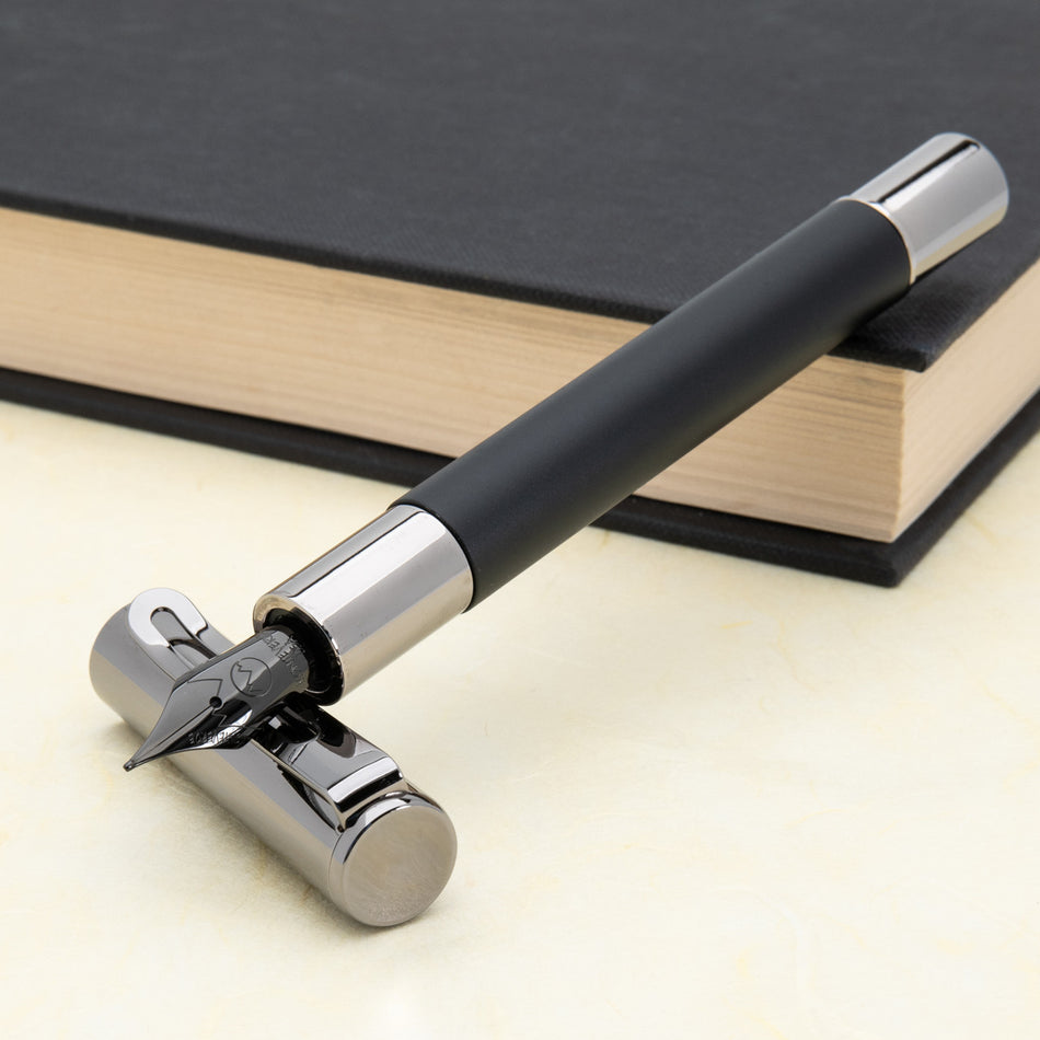 Monteverde Ritma Fountain Pen Anodized Black - Omniflex