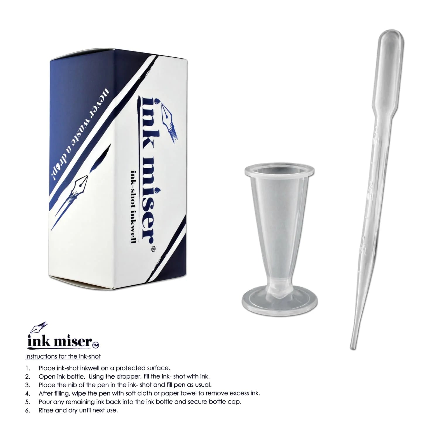 Ink Miser Ink Shot Clear – Flax Pen to Paper