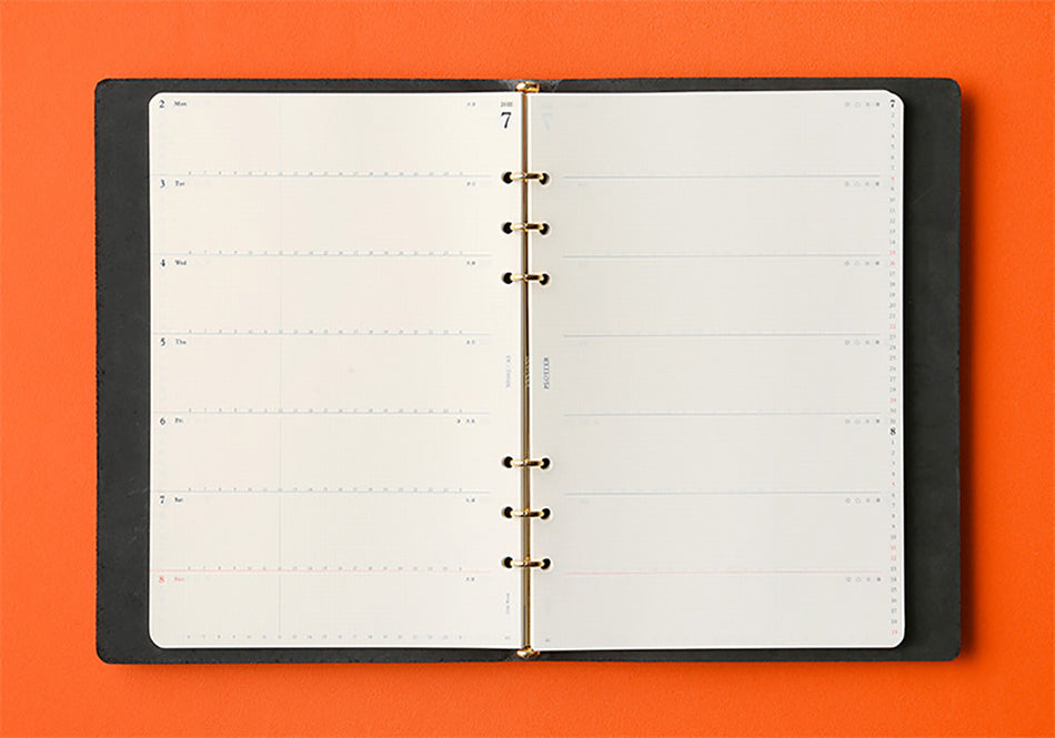 PLOTTER 2024 Weekly Schedule Refill - A5 Size
