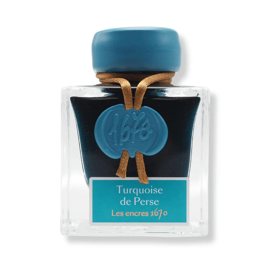 J. Herbin 1670 Anniversary Bottled Ink 50ml - Turquoise de Perse