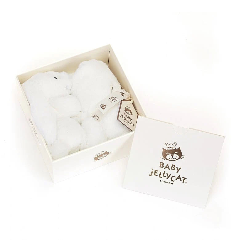 Jellycat Bashful Luxe Bunny Plush Baby Soother - White