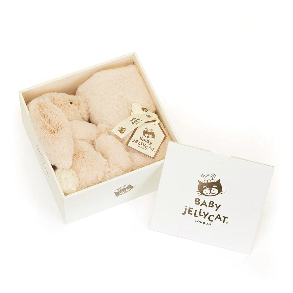 Jellycat Bashful Luxe Plush Bunny Baby Soother - Beige