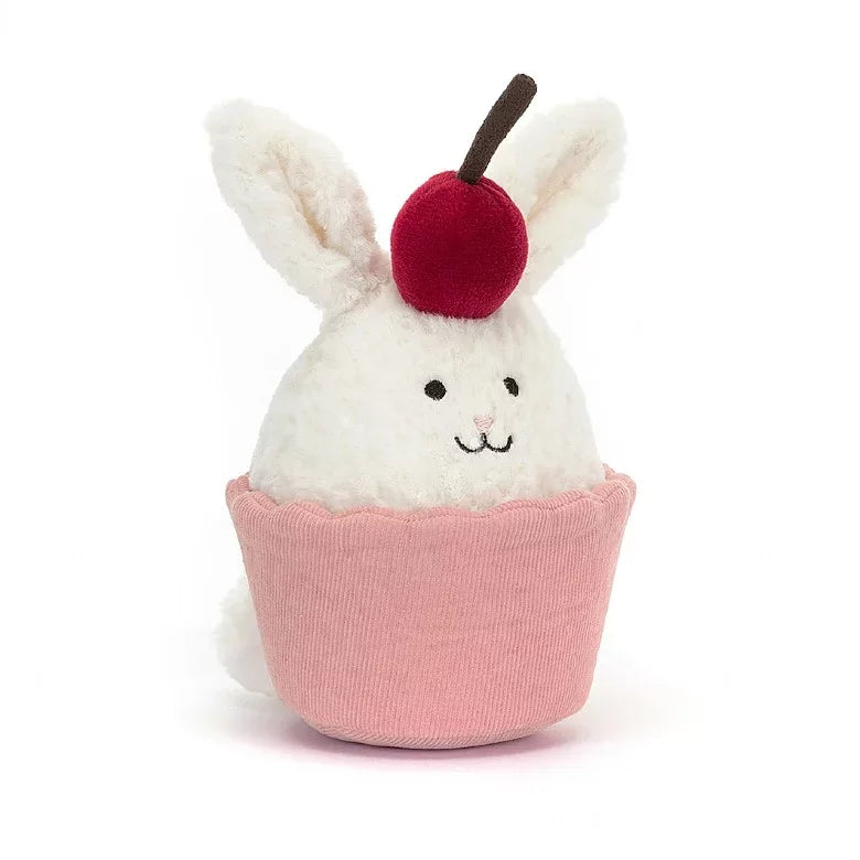 Jellycat Dainty Dessert Bunny Cupcake Plush Toy